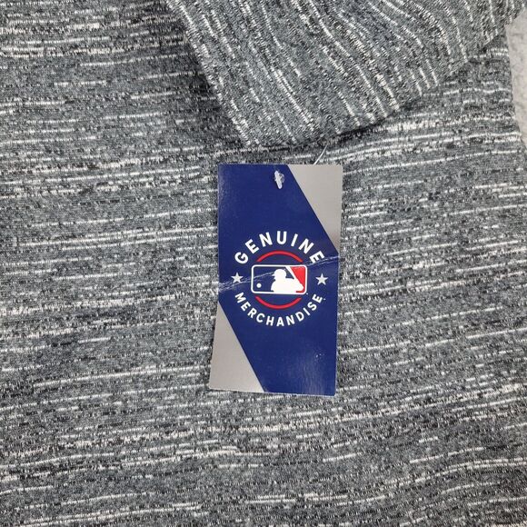 Washington Nationals Mens Large Sweatshirt Getting Faster Space Dye 1/4 Zip Gray - Picture 9 of 12